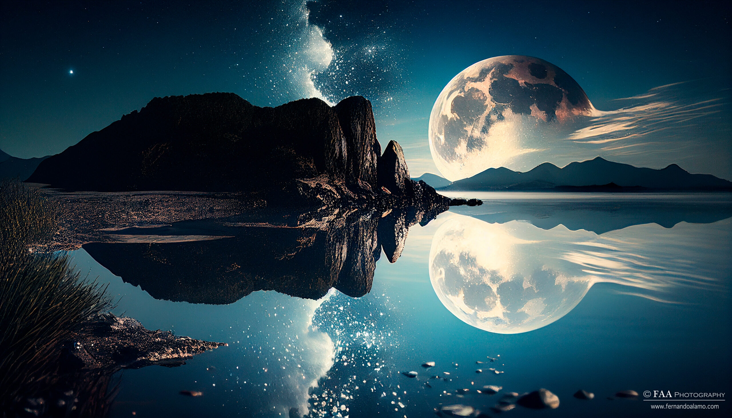 Paisaje con Luna II